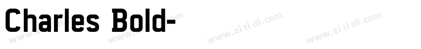 Charles Bold字体转换